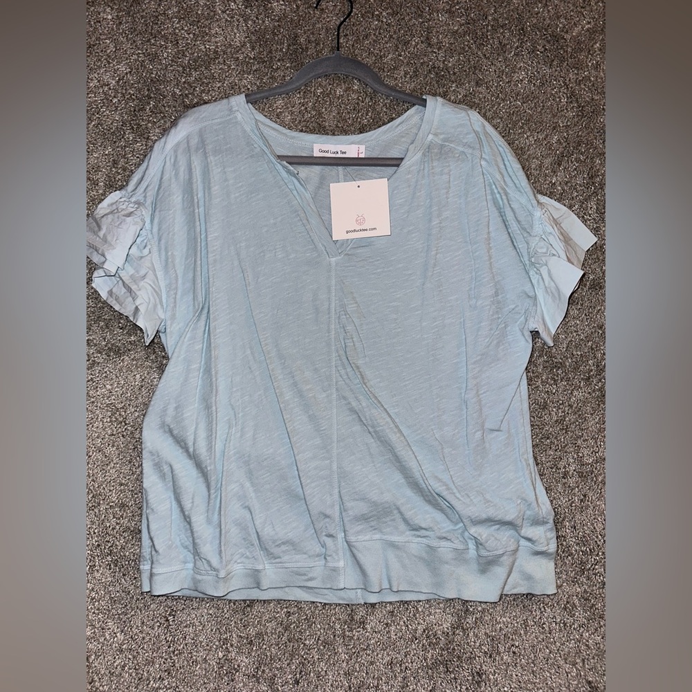 Good Luck Tee Asymmetrical Shirt